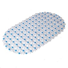 Tub Bath Shower 68x38cm Tub Clear Bubble Mat Safety Anti-slip PVC Floor Mat Rug