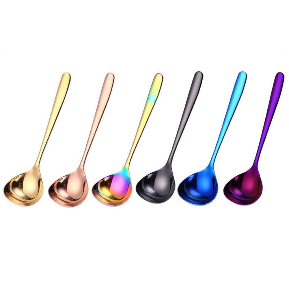 Stainless Steel Soup Spoon for Home Kitchen Cooking Sauce Spoon