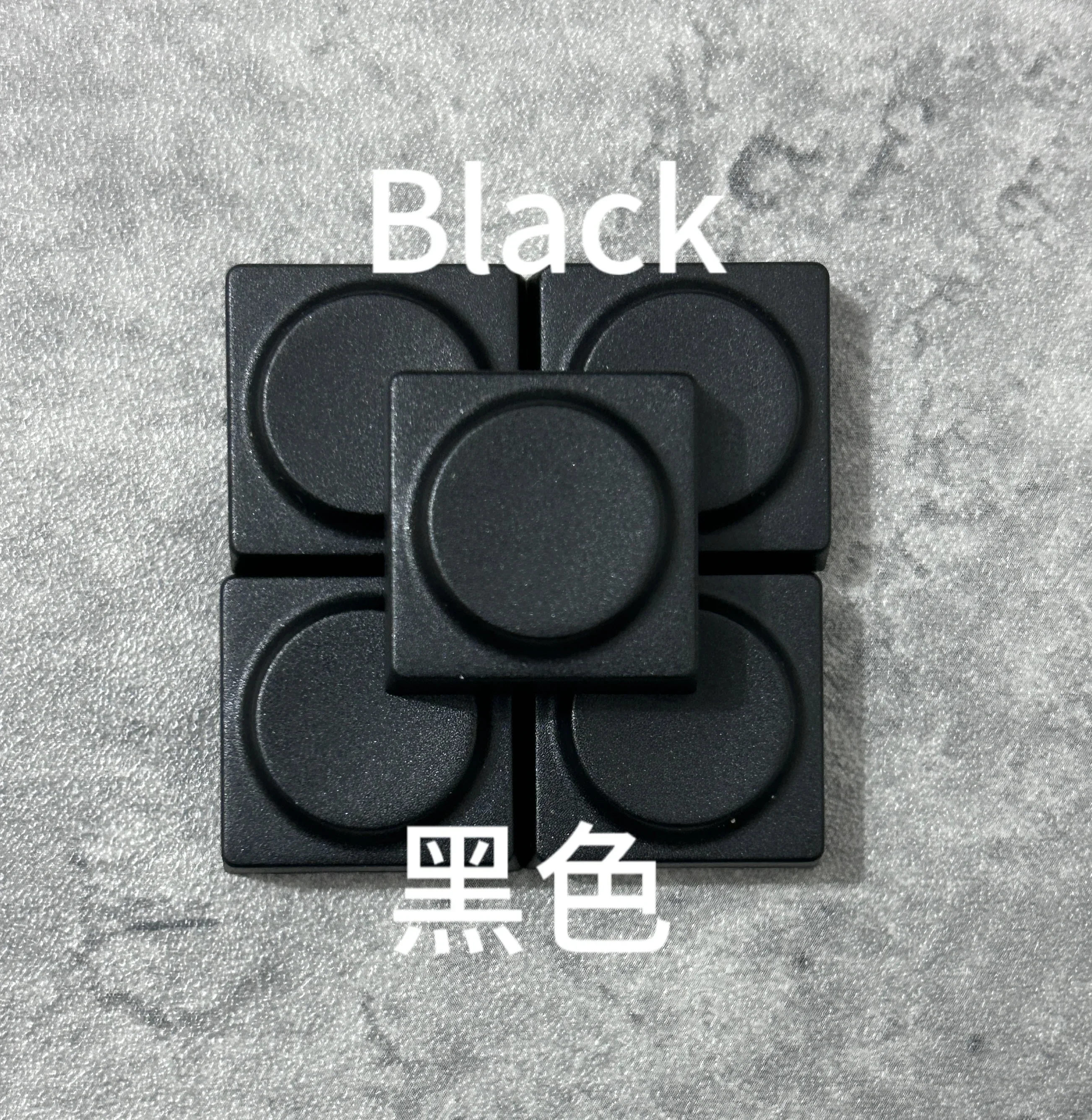 DOYS 3C Block Keycaps Mechanical Keyboard Set Transparent Frosted Building Custom Keycap PC Gamer Accessories: Khaki / BLACK SWITCH
