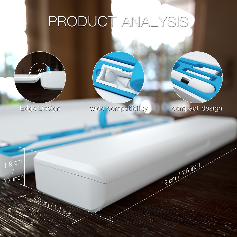 Boîte de rangement Portable pour Apple Pencil, 1 étui, accessoires pour Apple Pencil, 2 étuis, couvercle en plastique