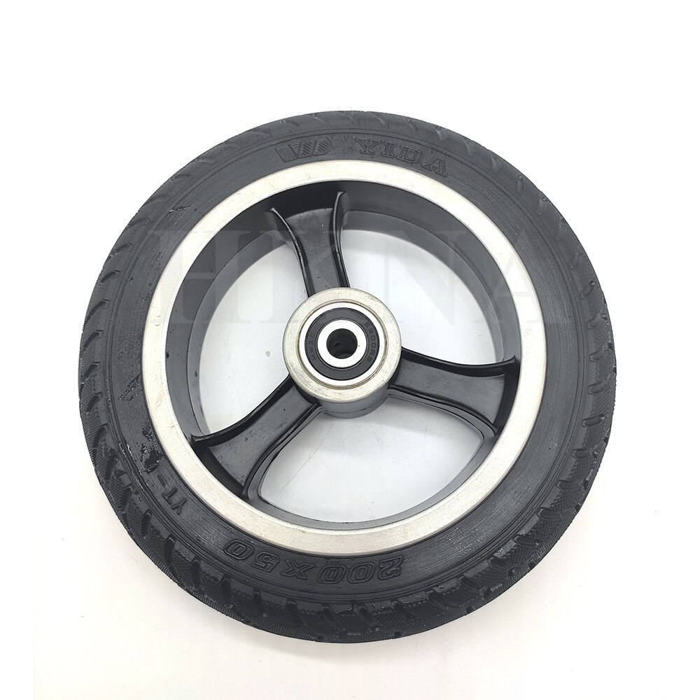 Dla Żużel mini 4 zawodowiec koło tarczowe opony skuter elektryczny Ruima mini 4 zawodowiec 200X50 niepneumatyczne koła akcesoria zamienne: B koło