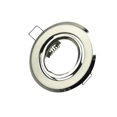 2pcs/lot Round Recessed LED Ceiling Light Adjustable Frame MR16 GU10 Bulb: Warm White