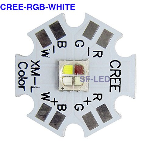 Cree XLamp XML XM-RGBW RGBWW RGB + Koel/Warm Wit 12w 4 chip LED Emitter Lamp Gemonteerd op 20mm Star PCB Voor Fase Licht