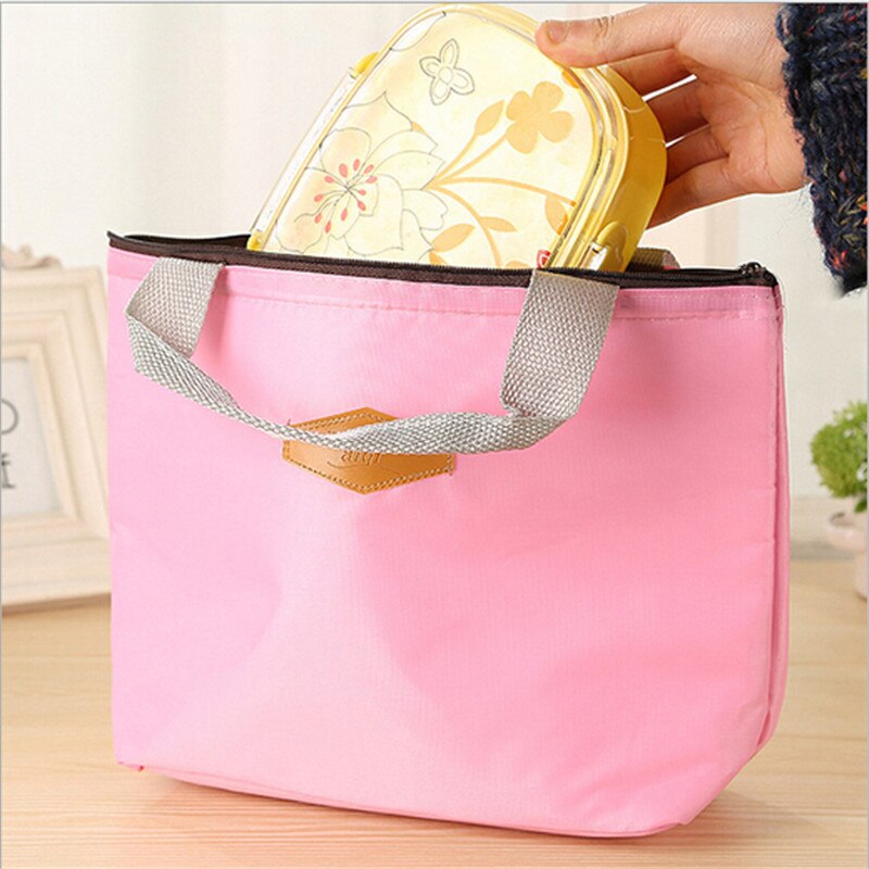 Insulated Tinfoil Aluminum Cooler Thermal Large Travel Picnic Lunch Bags Waterproof Travel Totes Box 4 Candy Colors