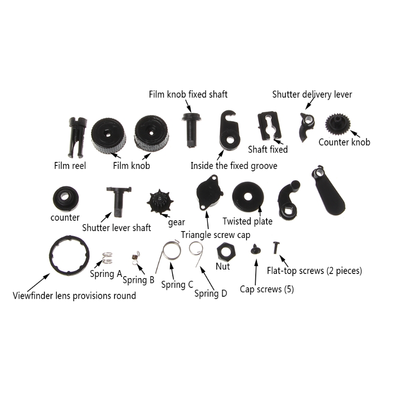 1 Set LOMO DIY Dual Lens Reflex Camera Retro Classic TLR 35mm Twins Photo Play Hobby