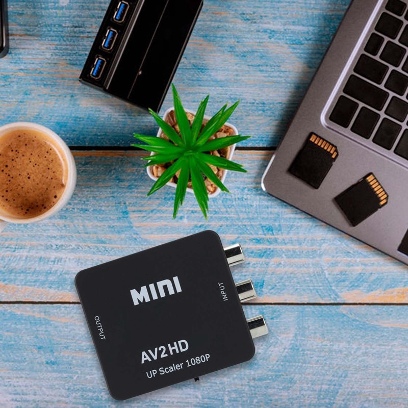 AV to HDMI converter composite audio and video (CVBS) to HDMI red yellow and FOR white Lotus to HDMI