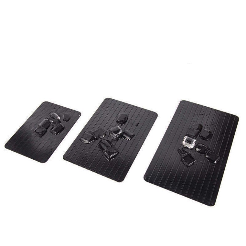 Snelle Ontdooien Lade Dooi Bevroren Voedsel Vlees Fruit Quick Aluminium Stalen Plaat Board Ontdooien Keuken Gadget Tool