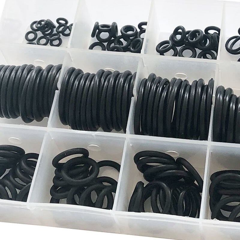 279Pcs O-Ring Rubber Pakking Classificatie Black O-Ring Seal Set Nitril Pakking Auto Pakking