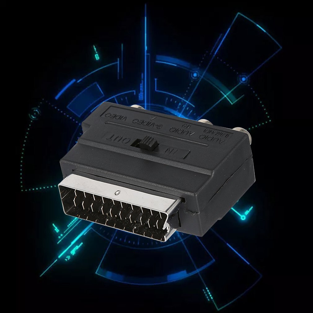 RGB péritel à 3 RCA s-vidéo adaptateur Composite RCA SVHS s-vidéo AV TV Audio pour enregistreur vidéo TV télévision projecteur