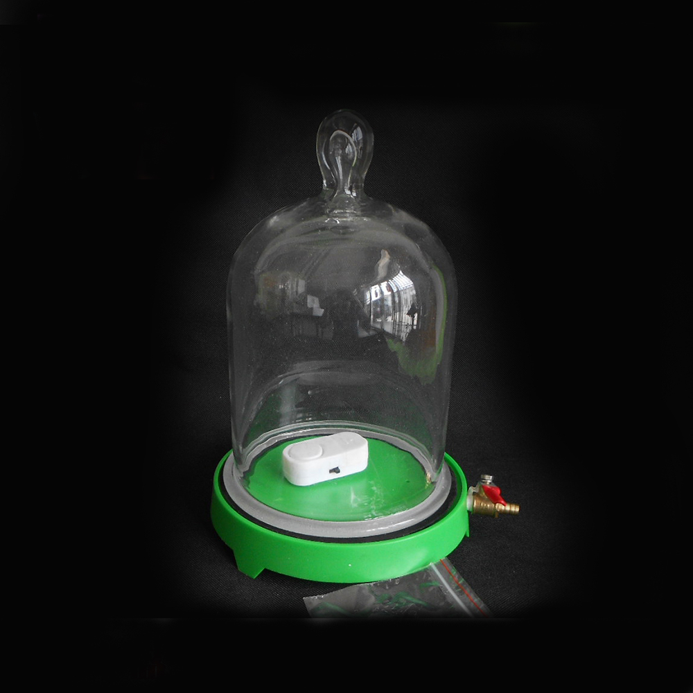 Cloche à disque d'aspiration de capot de vide dans la verrerie de laboratoire de vide physique du son pour l'expérience de Propagation du son et la basse pression
