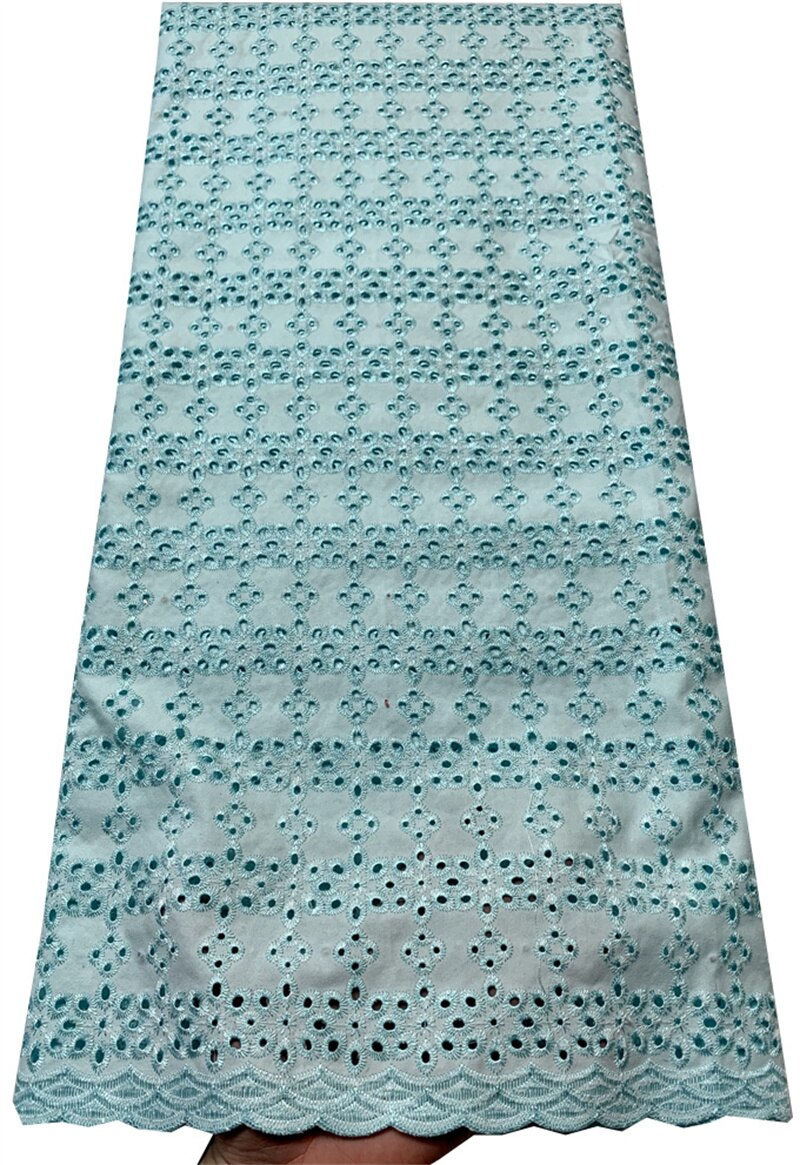 African Dry Polish Lace 2022 Fabrics Swiss Voile Lace In Switzerland Men Swiss Cotton Lace Fabric 5 Yards YLL3850