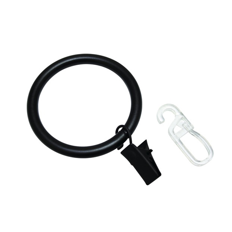 Anillos de hierro con Clip y gancho, para decoración de ventanas, D50mm, 20 Uds.