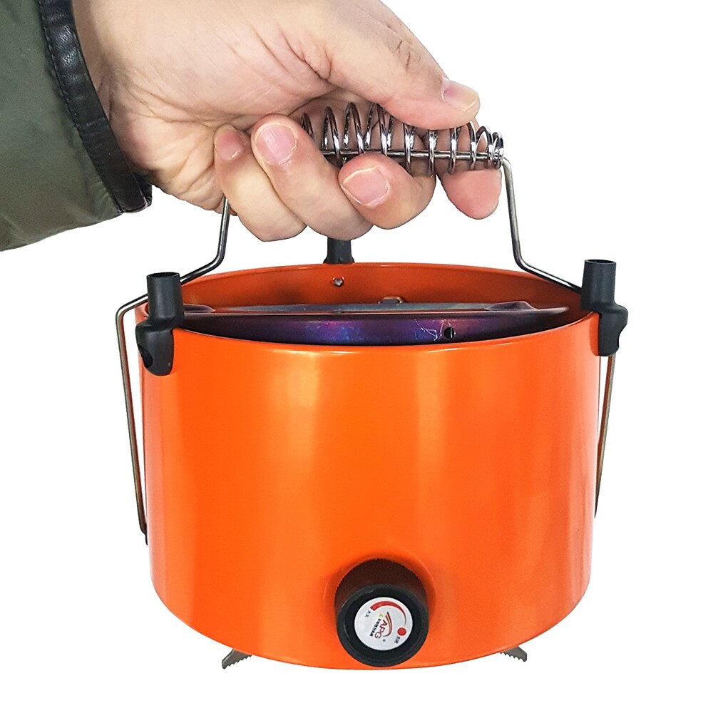 2 In 1 2000W Portable Heater Camping Stove Heating Cooker For Cooking Backpacking Ice Fishing Camping Hiking