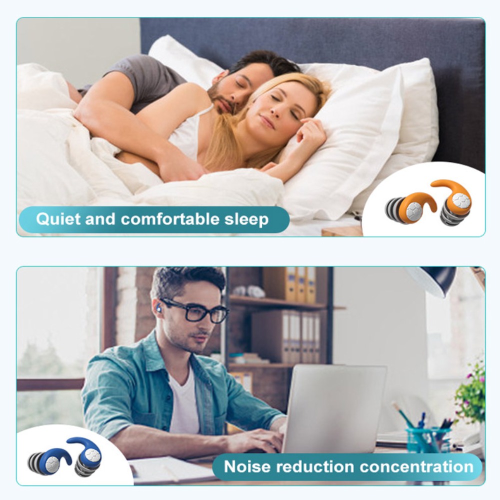 Protetor de ouvido natação tampões de ouvido à prova dwaterproof água redução de ruído à prova dwaterproof água plugue de ouvido bloqueio de som silicone