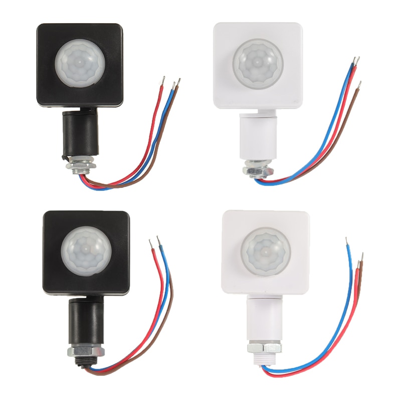 Automatic PIR Motion Sensor Detector LED Flood Light Waterproof Outdoor IP65 Motion Sensor Adjustable PIR Switch AC85-265V