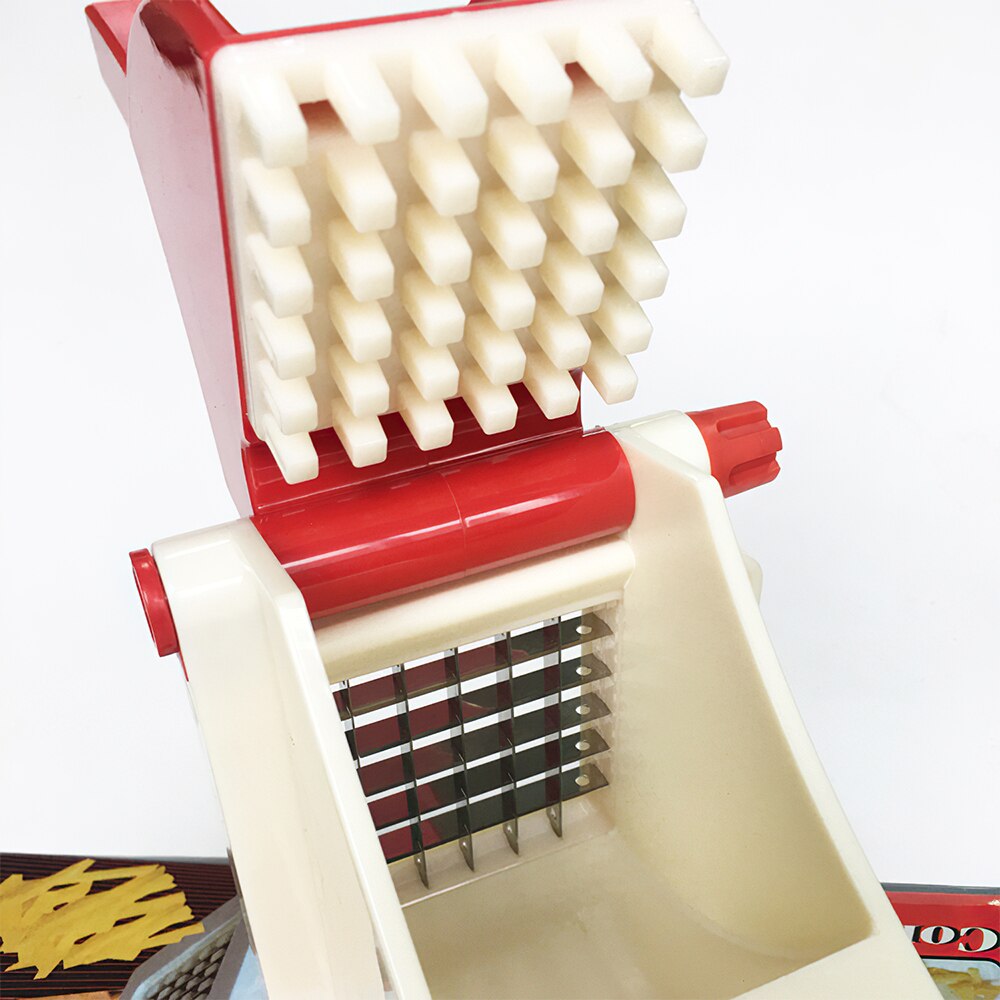 Plastic Potato Cutter French Fries Cutting Machine Potato Chips Strip Slicer Chopper Shredder Fried Chips Making Tool