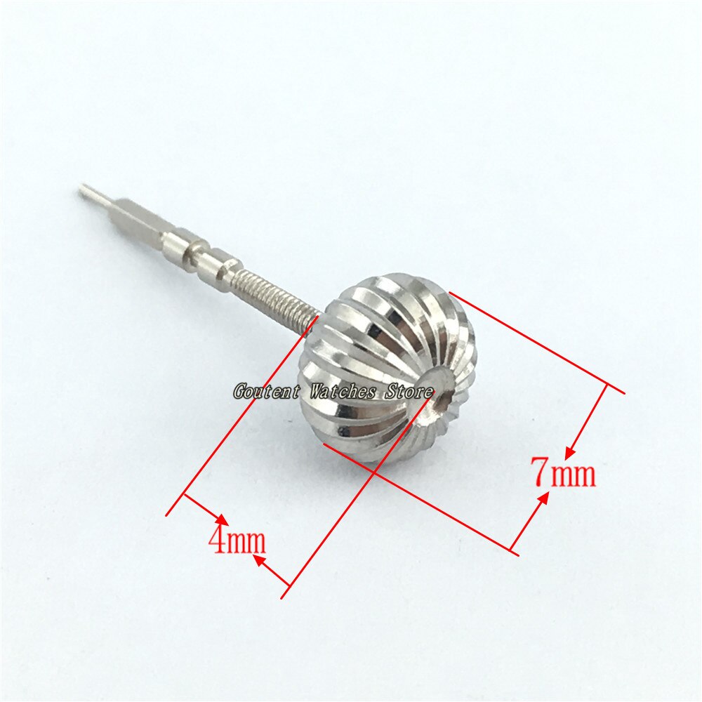 Stainless Steel Watch Crown+Stem Fit ETA 6497 6498 Seagull ST36 Movement Men's Watch: No.3