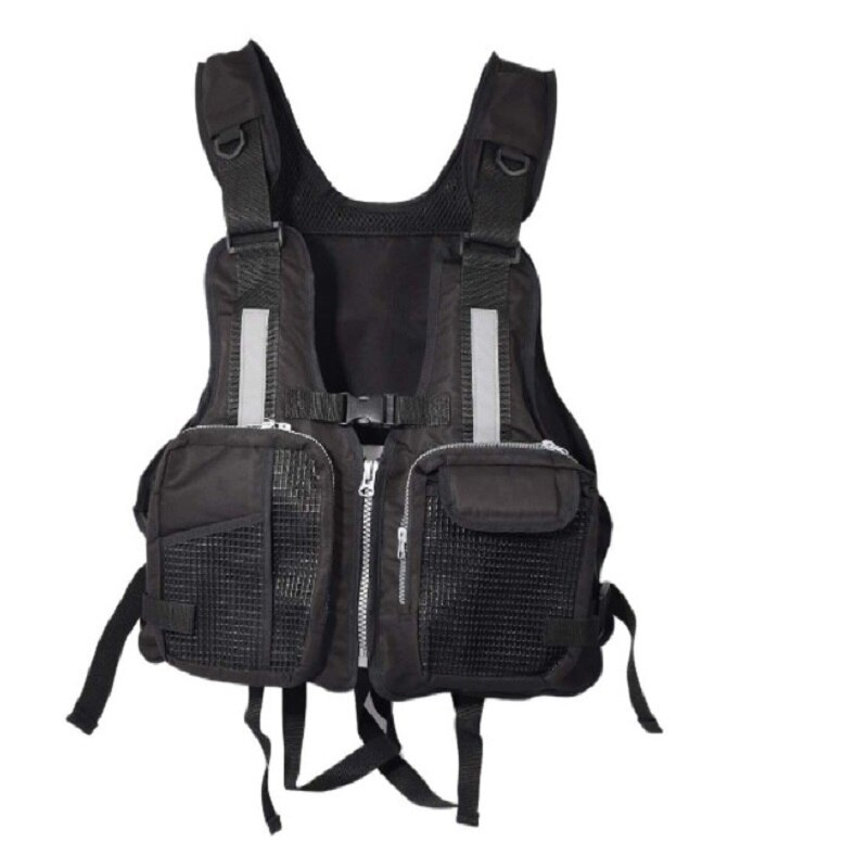Chaleco de fotografía, chaqueta de viaje al aire libre, portátil, pegatina de pesca fácil, malla ajustable, para llevar al aire libre: Black 3