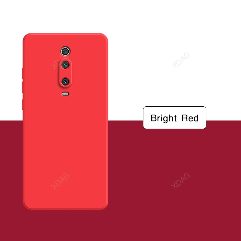 Coque de téléphone portable pour Xiaomi Mi9T Mi 9T Pro Funda 9TPro 5G, flocage interne, double couche en Silicone liquide, couverture arrière douce et originale: PP / YELLOW