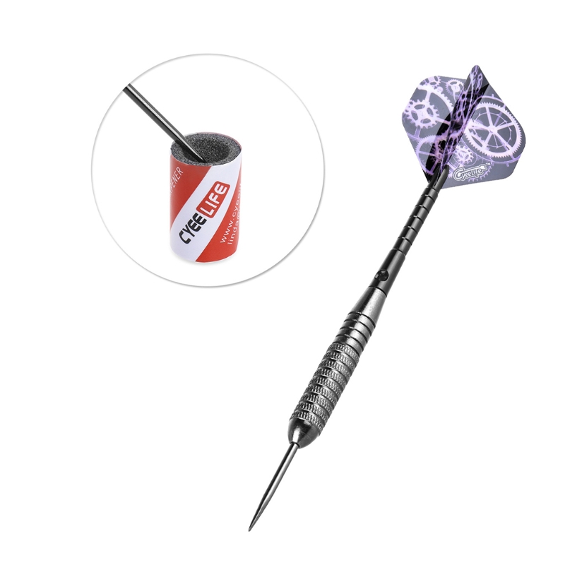 12pcs Steel Tip Darts set 22g Hard Dart Steel Barrel Shafts Flights H4GF