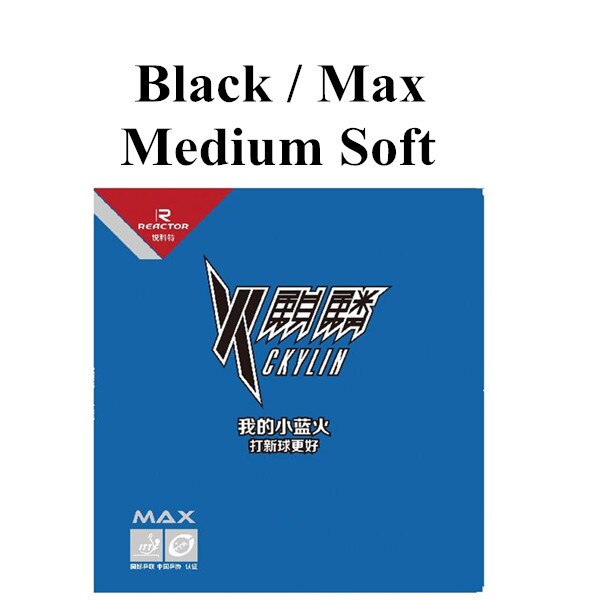 Reator ckylin esponja azul espinhas de mesa, esponja de borracha para tênis de mesa 40mm + tênis original: Black medium soft