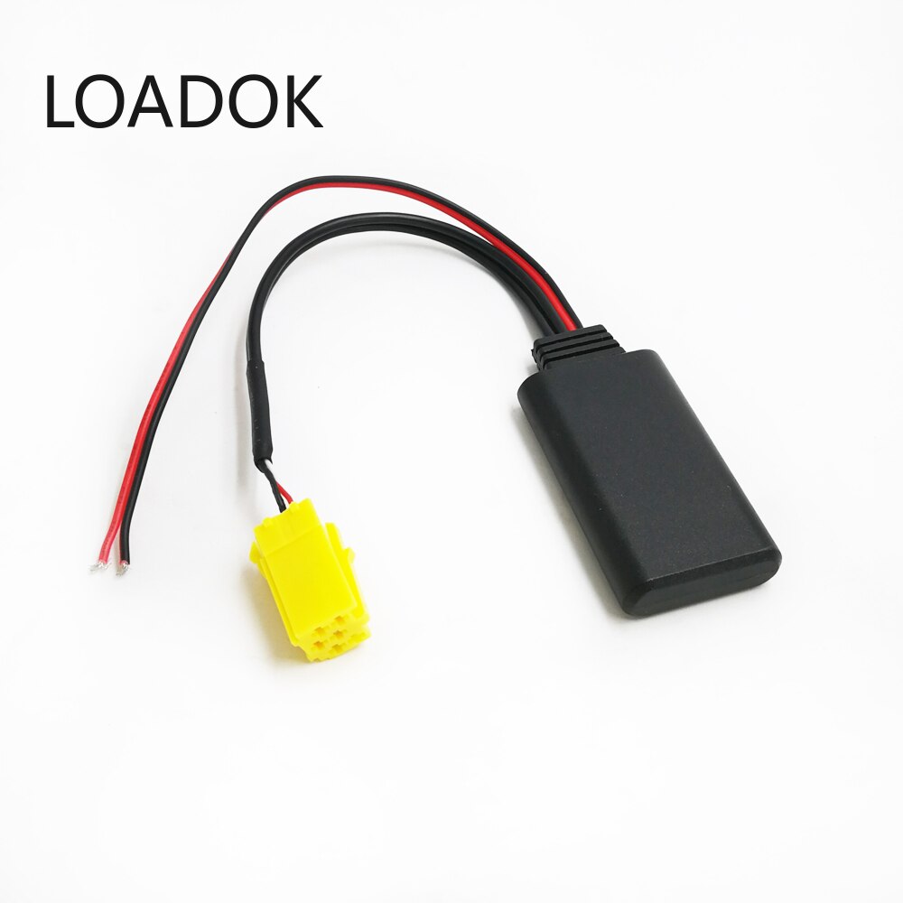 Car Bluetooth Adapter Wireless Audio Jack MINI ISO 6Pin Connector Aux-in Cable for ForTwo 451 5351 Wireless Bluetooth Car