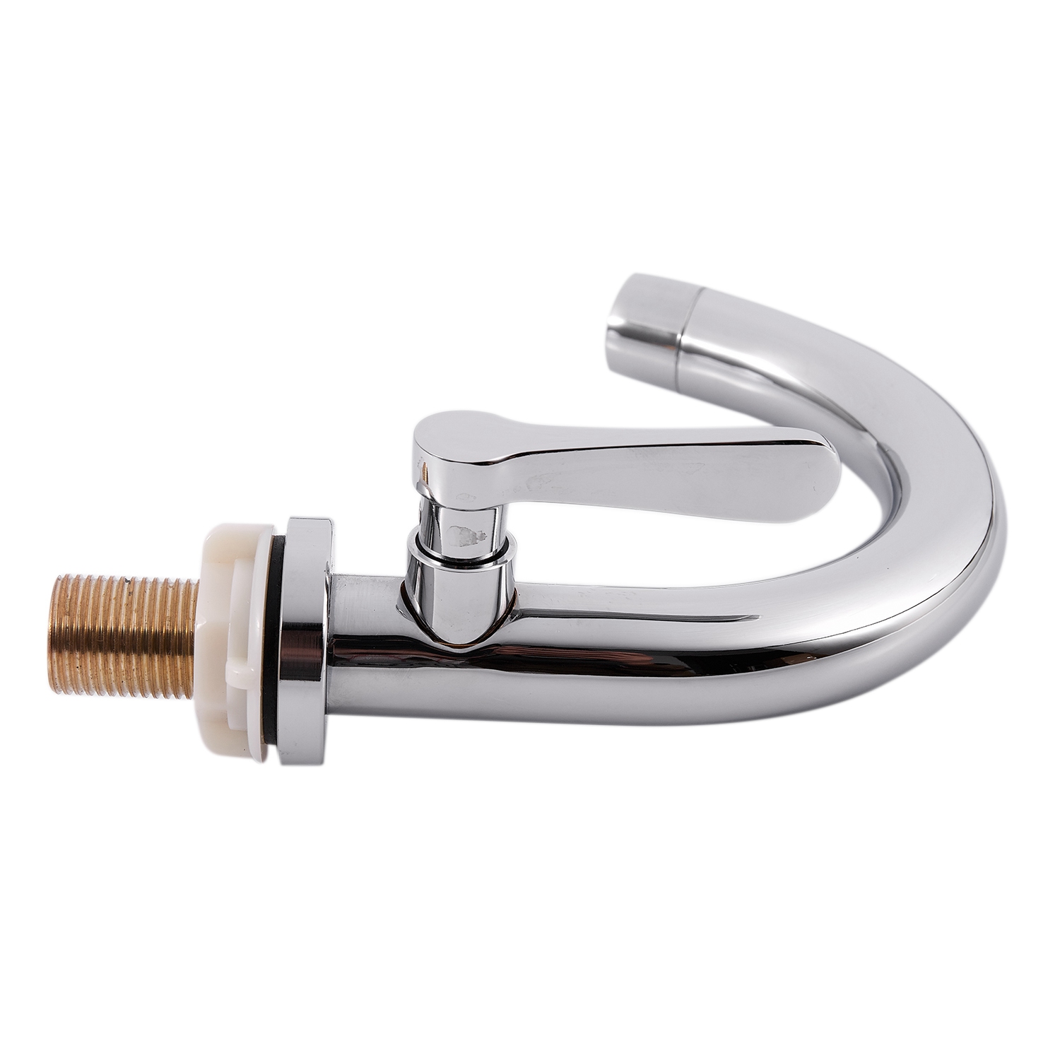 Kitchen Basin Faucet Single Cold Deck Mounted Stainless Steel Basin Sink Faucet Mixer Tap Single Handle Bathroom Accessories