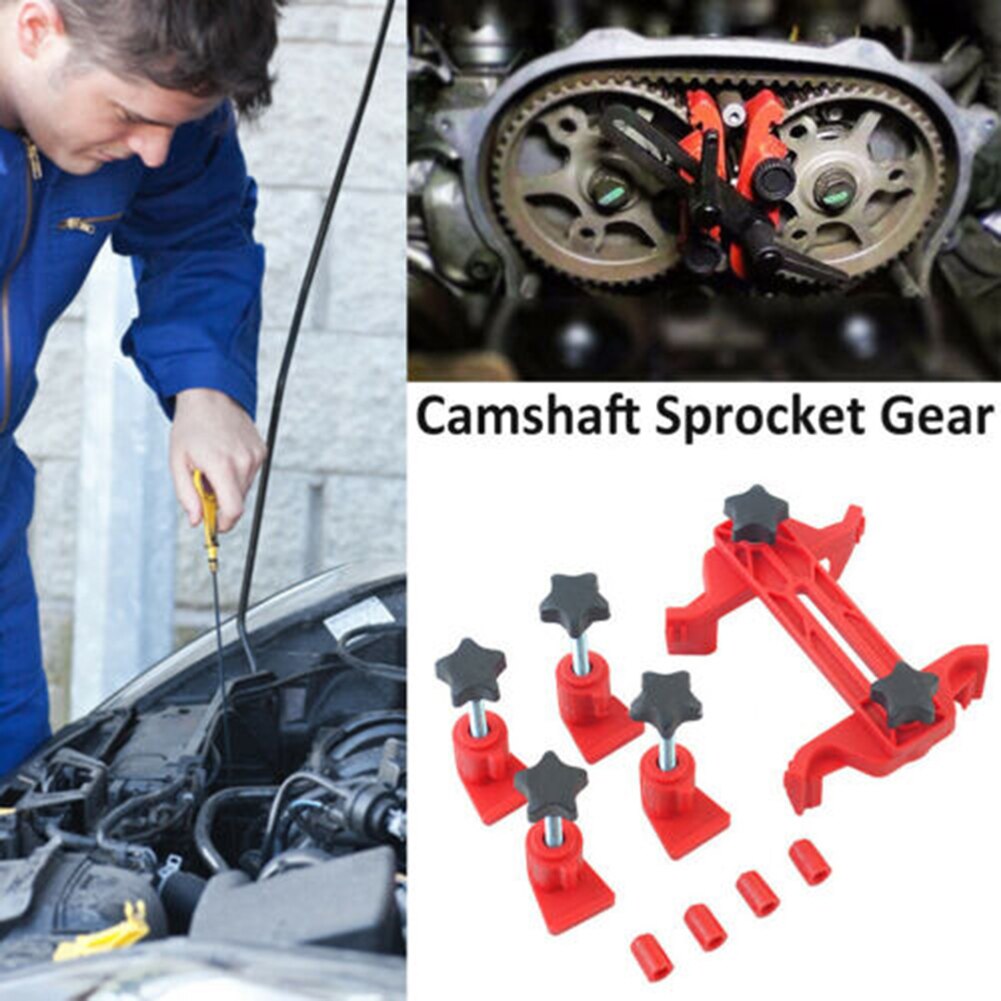 Good Healthy Dual Cam Clamp Camshaft Engine Timing Locking Tool Sprocket Gear Kit Universal