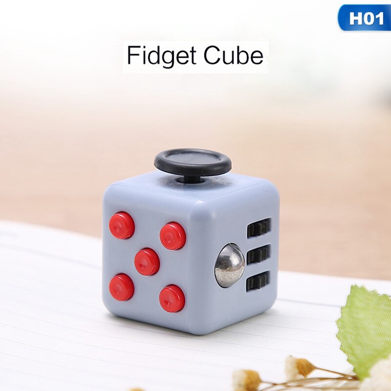 13 Colors Anxiety Stress Relief Attention Decompression Plastic Focus Fidget Gaming Dice Toy For Children Adult: H01