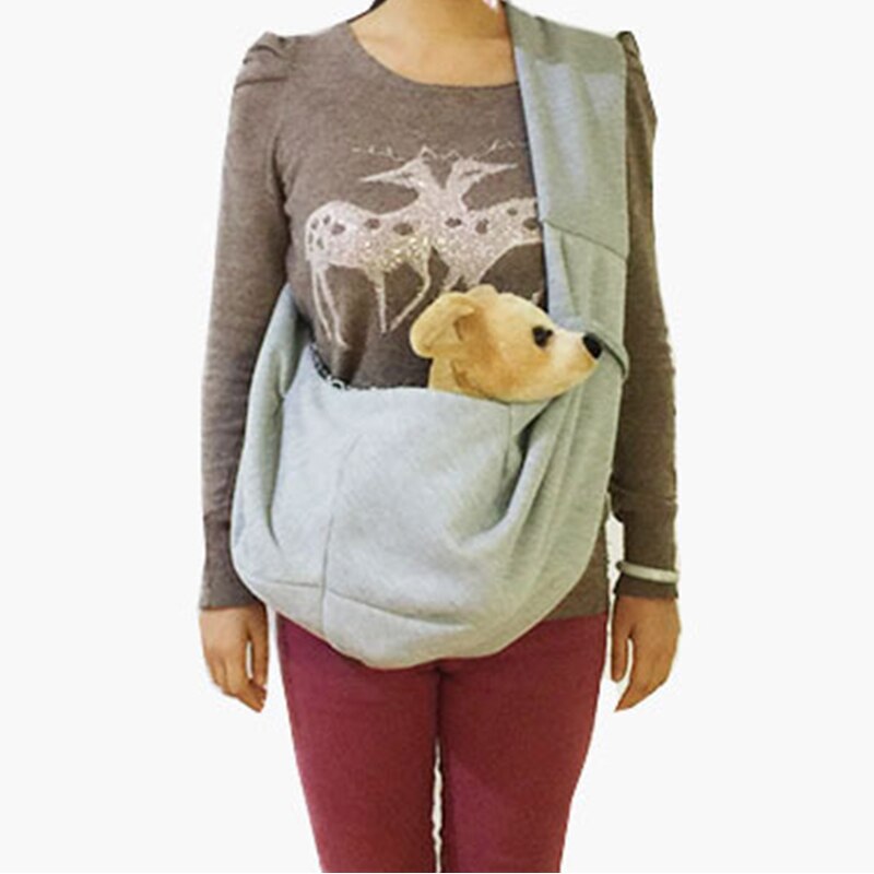 Comfort Soft Cat Carry Bag Puppy Bag Pet Backpack Kitten Carrier Sling Transporter Outdoor Adjustable Blet Shoulder Bags: grey