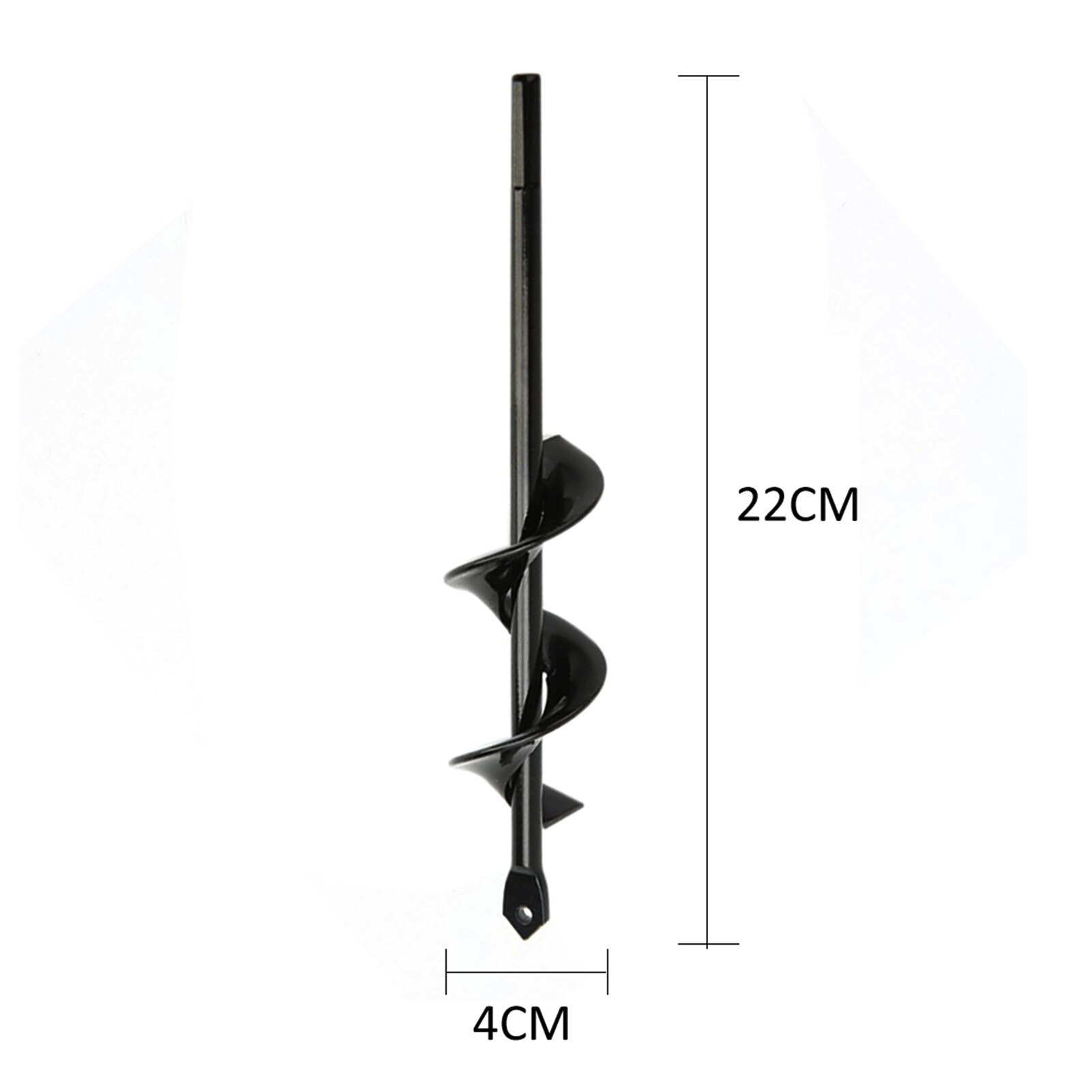 Drill Bit for Planting Gardening Spiral Drill Bit Digging Drill Tool Hole Digger for Hand Drill Drill Bit For Metal: 4x22cm