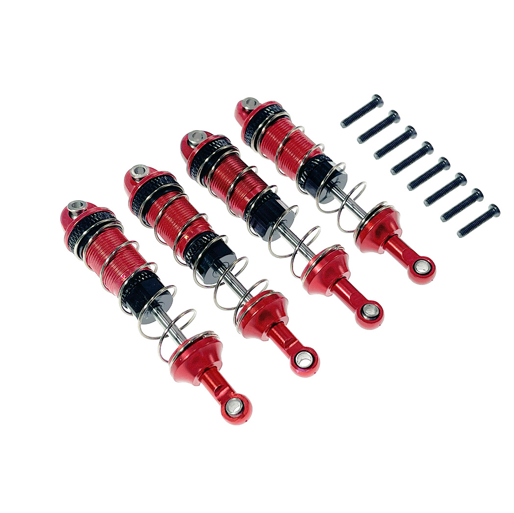 MJX Hyper Go 16207 16208 16209 16210 H16 RC coche copa de dirección de Metal juego de brazo oscilante superior e inferior soporte de torre de choque piezas de mejora: Amarillo claro