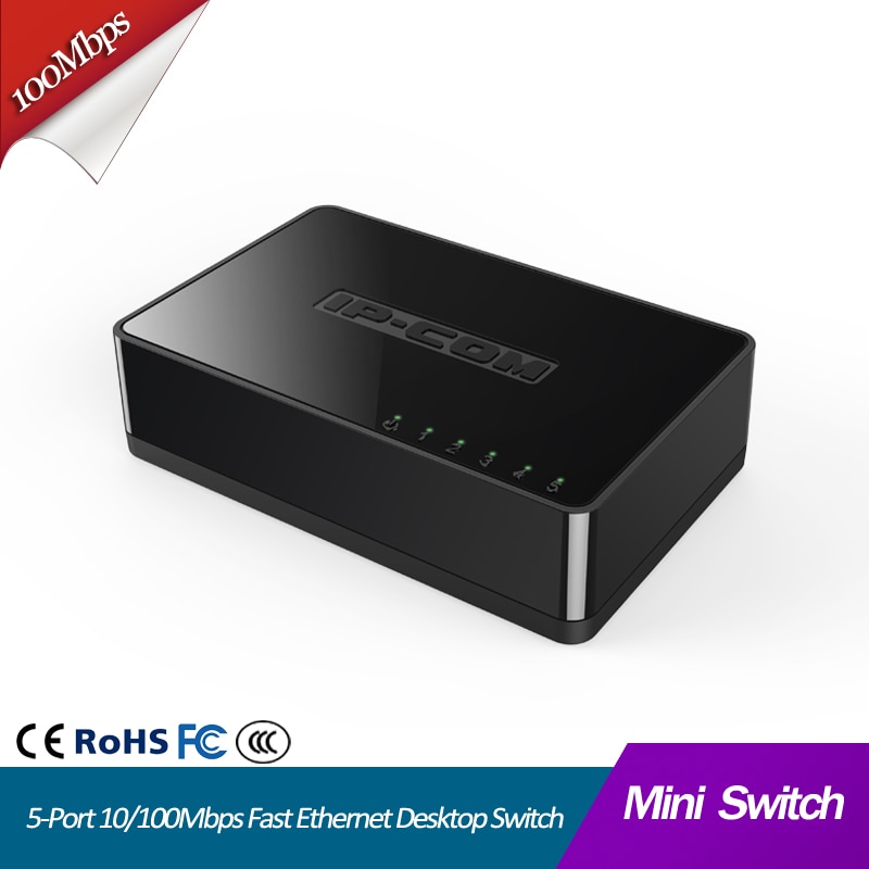 5 Port Mini 10/100Mbps Fast Ethernet Network Switch Hub LAN rj45 lan hub internet splitter Kleine en smart Plug en Play