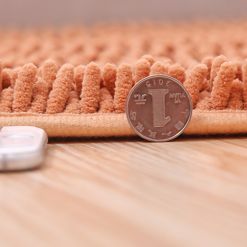 40*60 CM tapis de salle de bain Chenille tapis de bain antidérapants tapis de sol en microfibre absorbant l'eau rapide