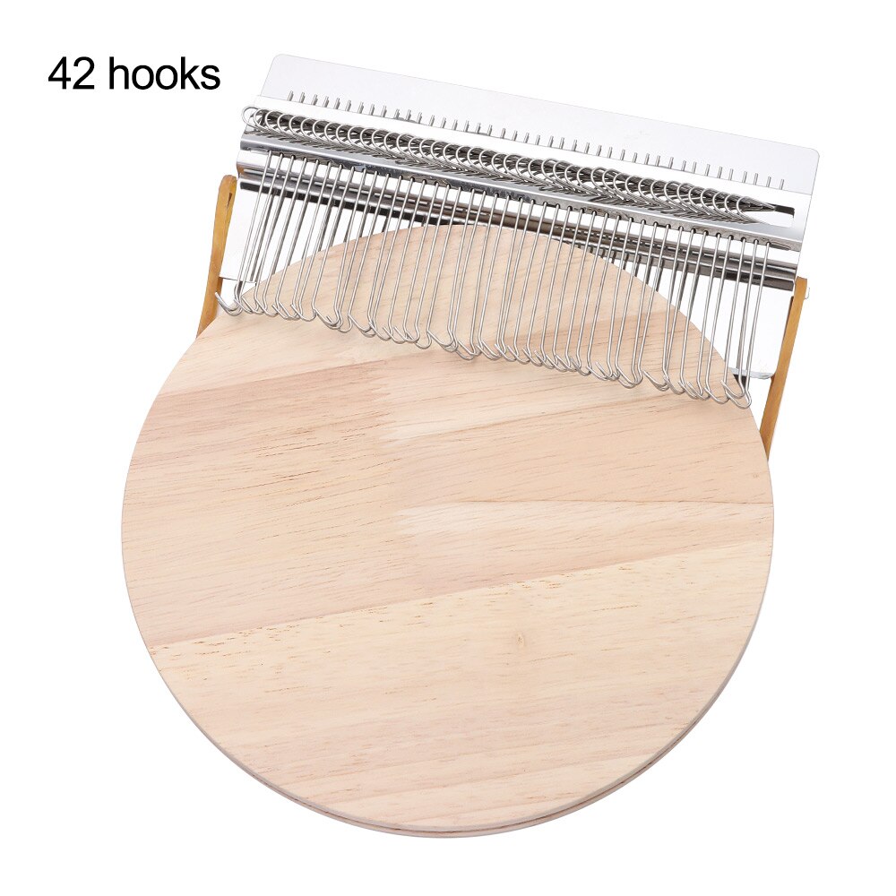 1 Set Kleine Loom Fun Herstellen Loom Jeans Kleding Maakt Mooie Stiksels Diy Stopnaald Machine Loom Speedweve Type Weave Gereedschap: 42 hooks