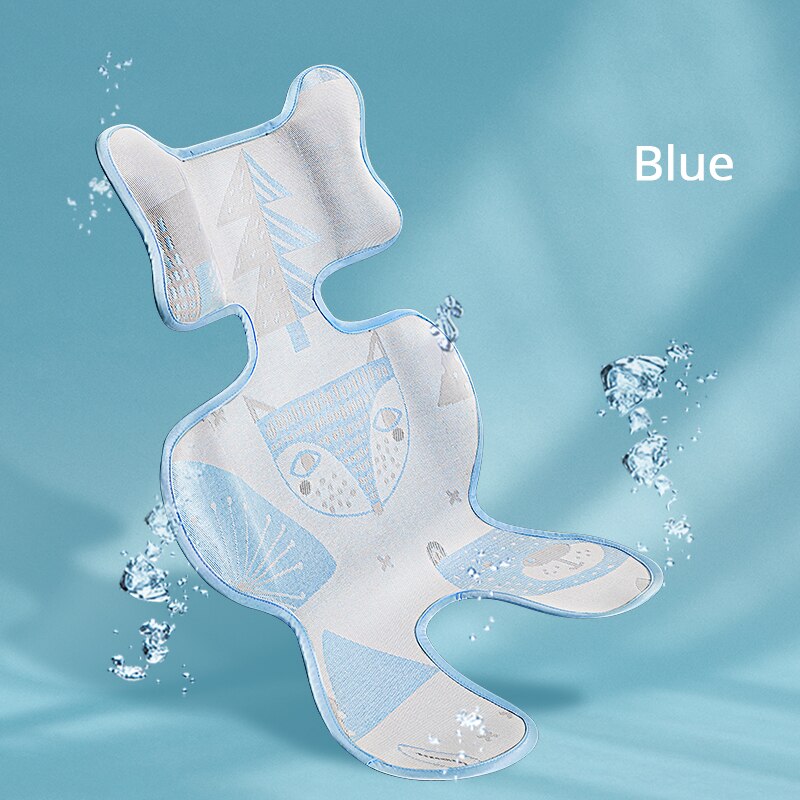 Sunveno Baby Stroller Accessories Comfortable Cool Baby Stroller Liner General Seat Cushion Kids Pushchair Cushion Stroller Pad: Blue