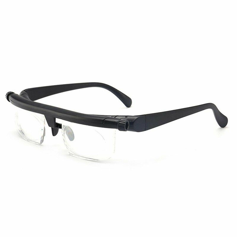 Nueva lente de fuerza ajustable lentes de enfoque Variable distancia visión Zoom gafas de protección gafas de aumento con bolsa de almacenamiento