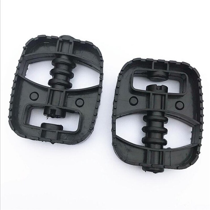 Pedal de substituição para crianças, pedaleira triciclo e carrinho de crianças com placa para bebê, bicicleta, pendente para crianças, ferramenta de ciclismo, 1 par: Black rectangle