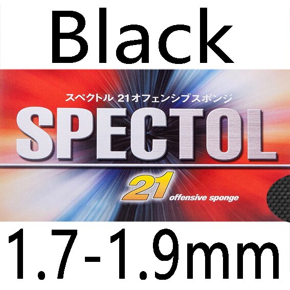 TSP Original SPECTOL 21 Offensive Sponge Table Tennis Rubber Pips-out Ping Pong Sponge Tenis De Mesa: Black 1.7-1.9mm