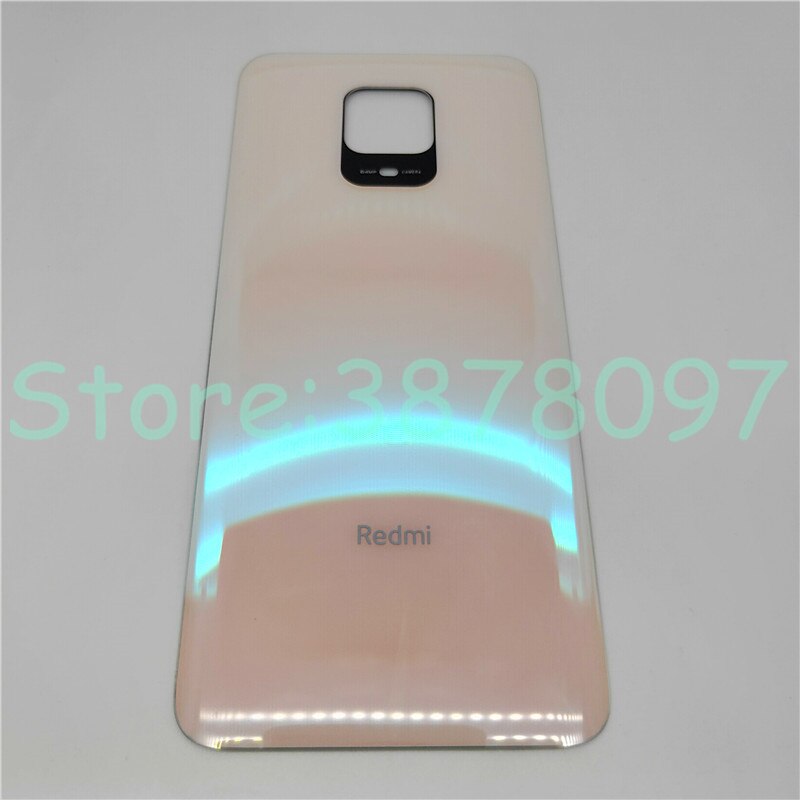 Back Glass For Xiaomi Redmi Note 9 Pro 9S (64MP) Battery Cover Rear Housing Door Panel Case: Pink