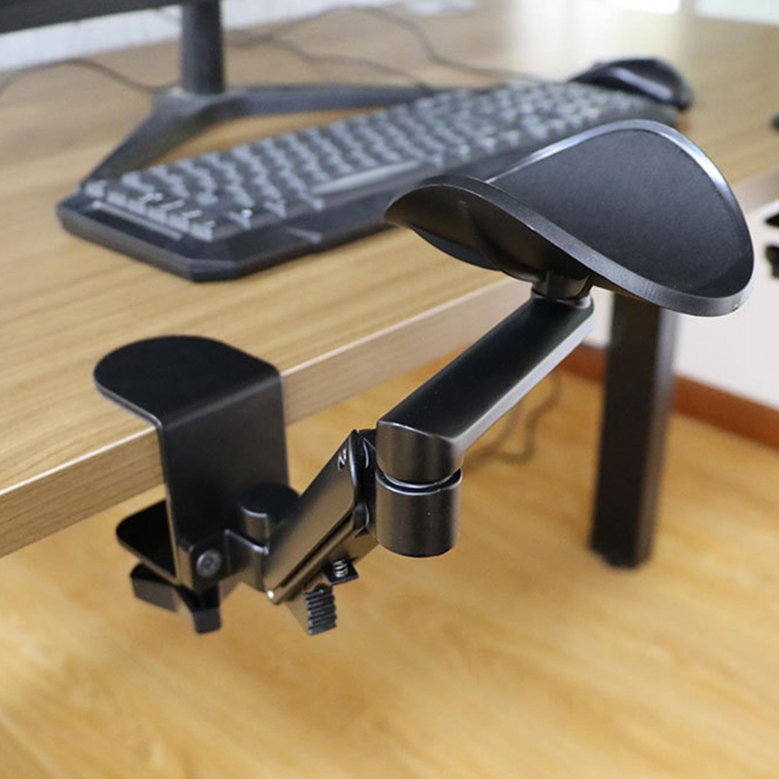 Reposabrazos portátil para escritorio, soporte ergonómico y ajustable para silla de escritorio, bandeja para teclado, reposabrazos