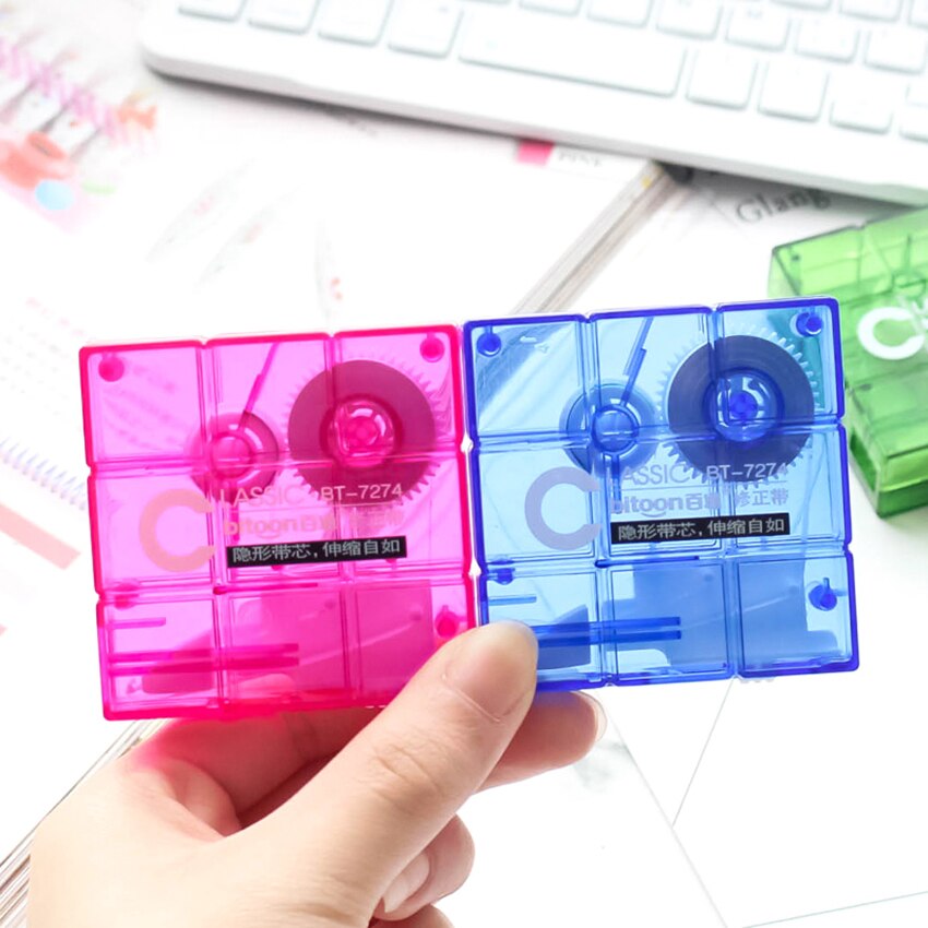 5mm*8m Transparent Correction Tape Corrector School Office Supplies Students Stationery Square Modified Tape