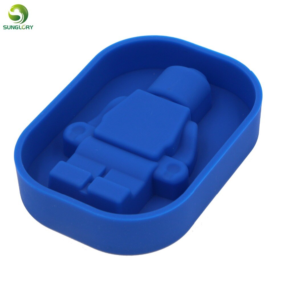 Silicone Robot Mold Ice Cream Tubs Robots Ice Cream Maker Mold Silicone Trays Mold Baking Tools Bar Ice Cube Mold Kitchen Gadget