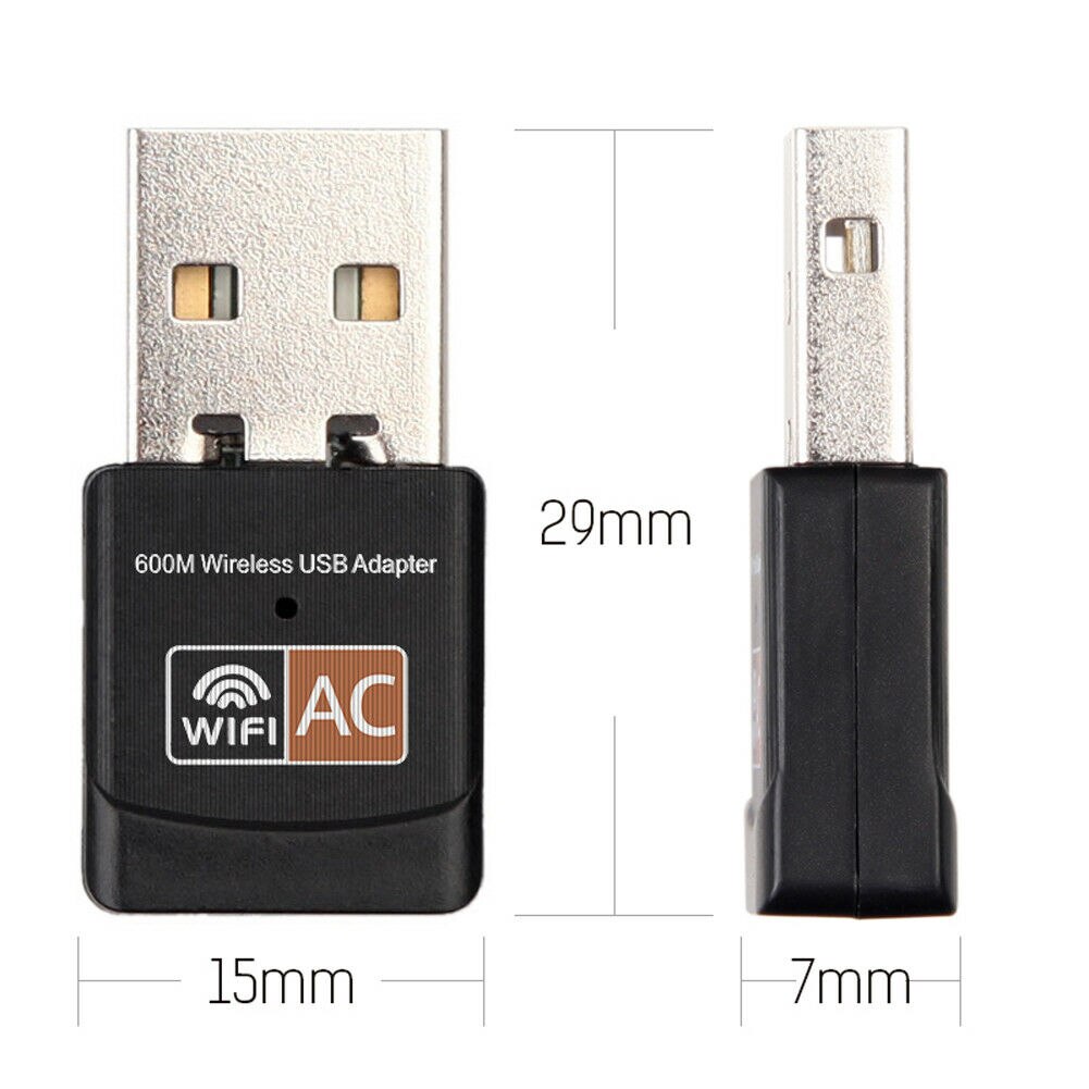 Free Driver USB Wifi Adapter 600Mbps Wifi Adapter 5Ghz Antenna USB Ethernet PC Wi-Fi Adapter Lan Wifi Dongle AC Wifi Accessories