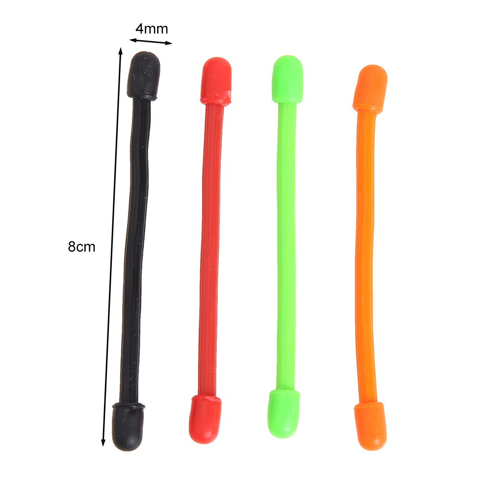 Durable 4pcs Silicone Binding Rope Wrap Data Wire Cable Winder Wrap Tie Cinch Strap Bandage Used In Home Office Assembly Line