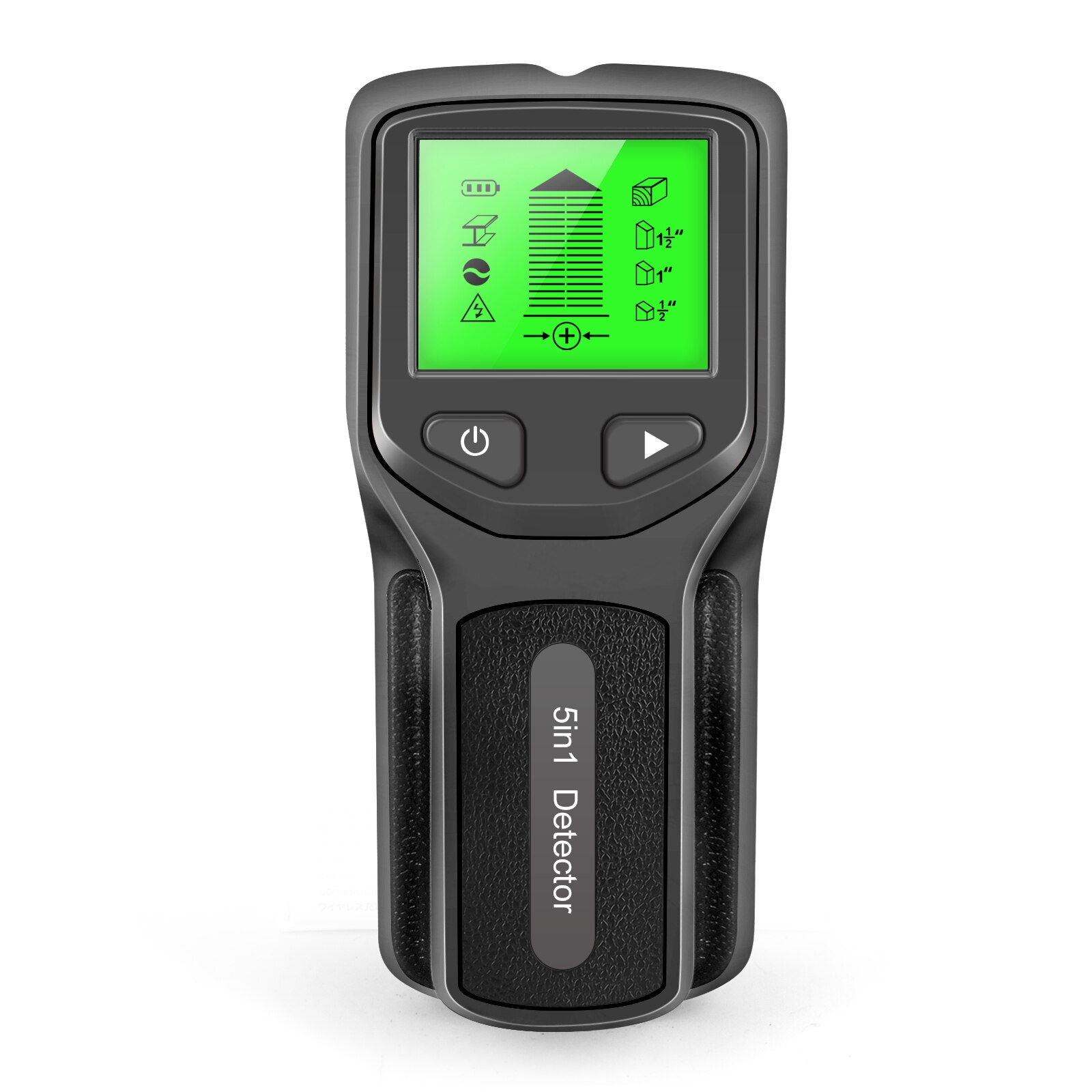 hoch-Ende-Professionelle Gold Alle Metall Detektor Kabel Versteckte Verdrahtung Zucht Spannung Live Draht Finder Wasserdichte Handheld Zauberstab Scanner: schwarz