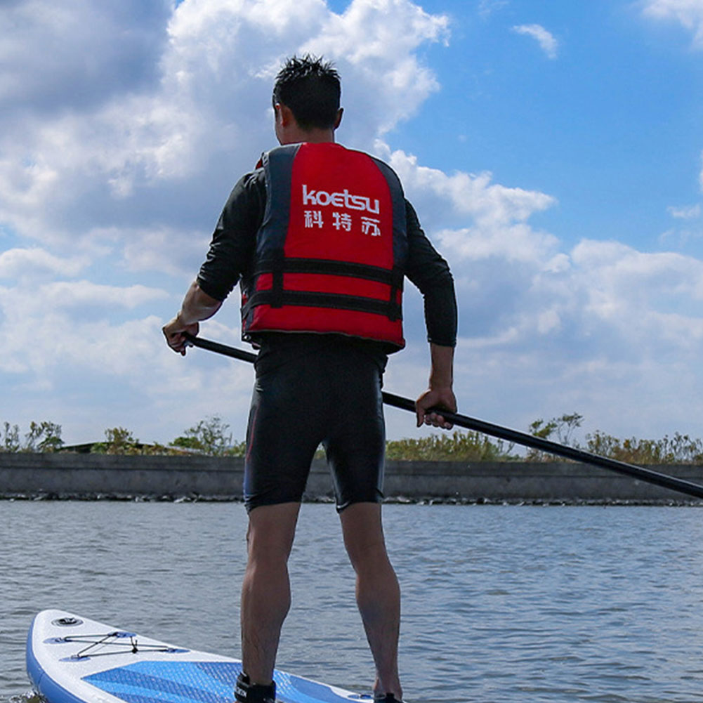 Portable Swim Jacket Adjustable Swimming Life Vest Water Sports Safety Vest for Snorkeling Swimming Kayaking Boating