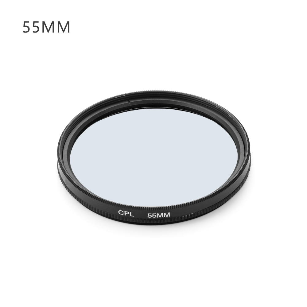 Camera Accessories For Canon Nikon DSLR Camera Lens Polarizing CPL Filter 37/49/52/55/58/62/67/72/77/82mm: 55MM