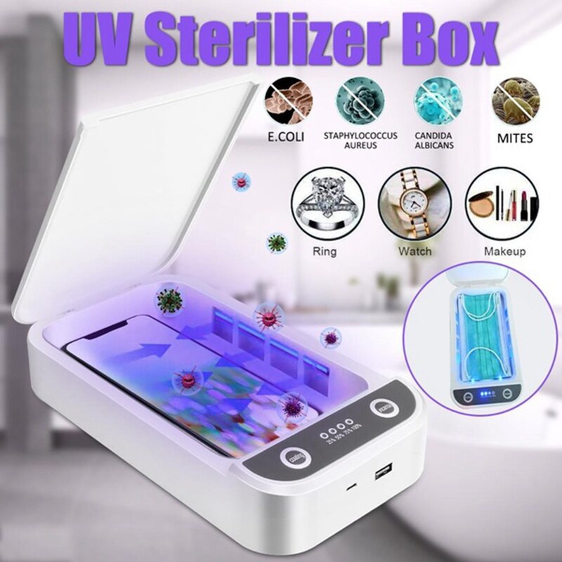 USB Surgical Face Mask UV mask Sterilizer Box Disinfector Multifunctional Portable UV Cell person Smart Phone Sterilizer Box