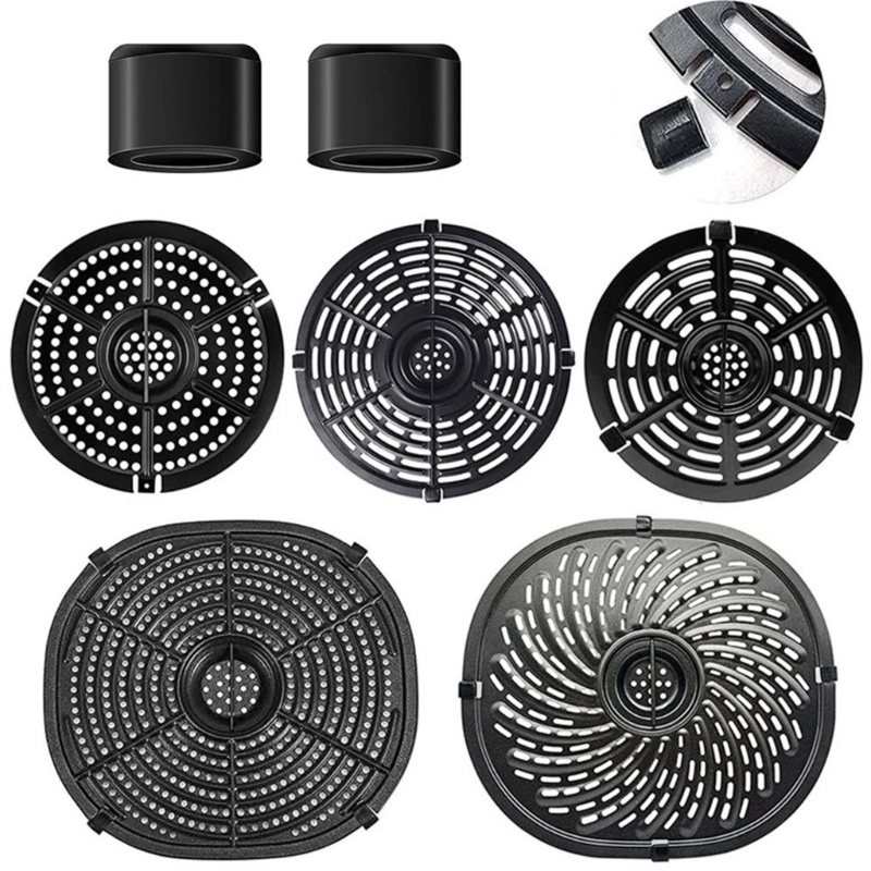 Air Fryer Protective Feet for Grill Pan Tray Air Fryer Grill Plate Bumpers Tabs